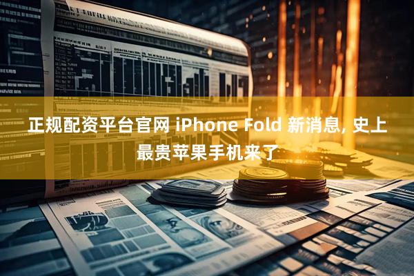 正规配资平台官网 iPhone Fold 新消息, 史上最贵苹果手机来了